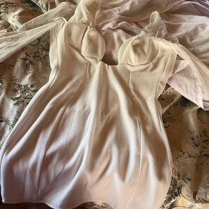 House of CB Cream Mini Dress